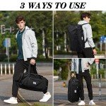 40L Men's Gym Duffel Bag with Shoe Compartment