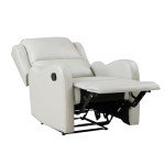 Taupe Manual Recliner Chair for Mancave Comfort