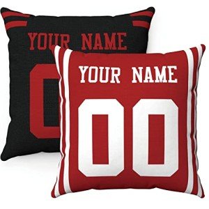 San Francisco Custom Name & Number Throw Pillow