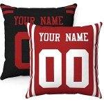 San Francisco Custom Name & Number Throw Pillow