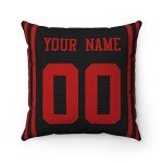 San Francisco Custom Name & Number Throw Pillow