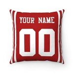 San Francisco Custom Name & Number Throw Pillow