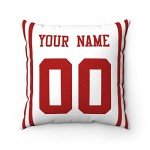 San Francisco Custom Name & Number Throw Pillow
