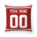San Francisco Custom Name & Number Throw Pillow