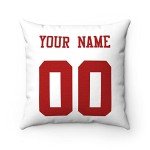 San Francisco Custom Name & Number Throw Pillow