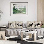 Wildlife Animal Throw Pillow Covers - Set of 4