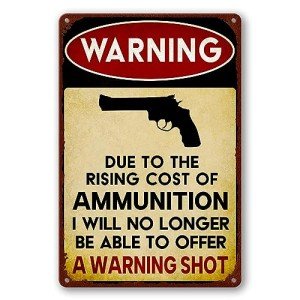 Funny Vintage Man Cave Metal Wall Sign 8x12