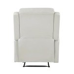 Taupe Manual Recliner Chair for Mancave Comfort