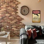 Funny Vintage Man Cave Metal Wall Sign 8x12