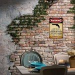 Funny Vintage Man Cave Metal Wall Sign 8x12