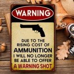 Funny Vintage Man Cave Metal Wall Sign 8x12