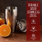 12-Piece Bartender Cocktail Shaker Set with Stand
