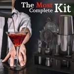 Gunmetal Black 13-Piece Cocktail Shaker Set