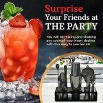 Gunmetal Black 13-Piece Cocktail Shaker Set