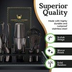Gunmetal Black 13-Piece Cocktail Shaker Set