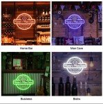 Personalized Neon Bar Sign for Man Cave Decor