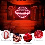 Personalized Neon Bar Sign for Man Cave Decor