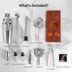 10-Piece Mixology Bartender Kit with Stand