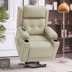 Comfortable Dual Motor Power Lift Recliner Sofa