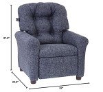 Gray Recliner for Kids Ages 1-5