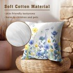 Floral Throw Pillow Covers - Set of 2