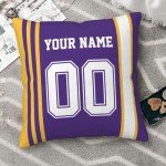 Personalized Football Throw Pillow Covers for Fans