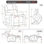 Comfortable Dual Motor Power Lift Recliner Sofa