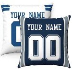 Personalized Dallas Throw Pillow for Mancave Lovers