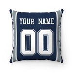 Personalized Dallas Throw Pillow for Mancave Lovers