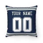 Personalized Dallas Throw Pillow for Mancave Lovers