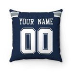 Personalized Dallas Throw Pillow for Mancave Lovers