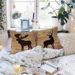 Rustic Cabin Throw Pillow Covers - Set of 4