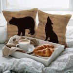 Rustic Cabin Throw Pillow Covers - Set of 4