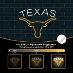 Texas Longhorn Neon Sign for Man Cave Decor