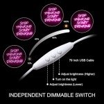 Pink Neon "Stop Thinking, Start Drinking" Sign