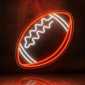 Football Neon Sign for Man Cave Decor