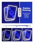 Blue Neon Poker Signs for Man Cave Decor