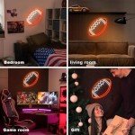 Football Neon Sign for Man Cave Decor