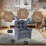 Gray Recliner for Kids Ages 1-5