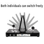 Double Screen Mini Arcade Game Console with 8200 Games