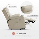Comfortable Dual Motor Power Lift Recliner Sofa