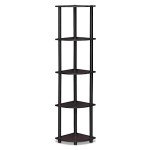 Furinno 5-Tier Tool-Free Dark Walnut Shelf