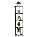 Furinno 5-Tier Tool-Free Dark Walnut Shelf