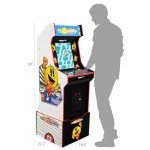 ARCADE1UP Pacmania Bandai Legacy Edition with Riser & Light-up Marquee Arcade Cabinet