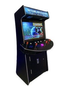 TOP US VIDEO ARCADES Full Size Commercial Grade Upright Standup Arcade Machine 4 Player 4600 Classic Games 32 inch Screen Black