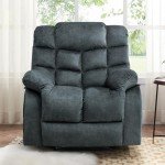 QIAYA Overstuffed Recliner Chair for Mancave