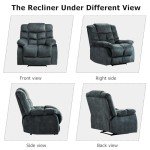 QIAYA Overstuffed Recliner Chair for Mancave