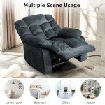 QIAYA Overstuffed Recliner Chair for Mancave