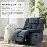 QIAYA Overstuffed Recliner Chair for Mancave