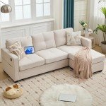Comfy Modular Sectional Sofa with USB Ports